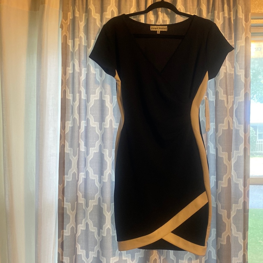 Black and white mini dress🖤🤍